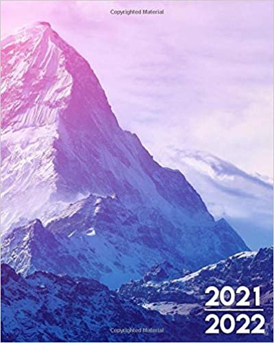 2021-2022: Beautiful Cloudy Mountain Sunrise 18 Month Weekly Inspirational Planner, Organizer & Schedule Agenda - Amazing Swiss Alps Two Year Journal & Calendar with Holidays, Notes, To-Do's & More ダウンロード