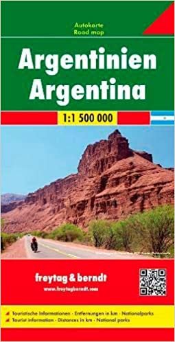 Argentina f&b (+r): Wegenkaart 1:1 500 000 indir