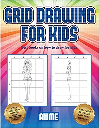 Best books on how to draw for kids (Grid drawing for kids - Anime): This book teaches kids how to draw using grids indir