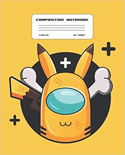 Composition Notebook: Among Us Wide Ruled Composition Notebook | 7.5x9.25 | Colorful Characters Pack Pattern It Will Be Fun!