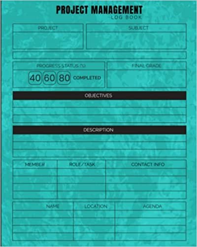 ダウンロード  Project Management Log Book: Planner, Calendar, Gantt Chart, Task Tracker, Budget, and Notes - All in One - For Personal or Business Use - 8 x 10 Inches 本