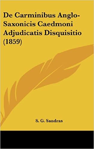 de Carminibus Anglo-Saxonicis Caedmoni Adjudicatis Disquisitio (1859) indir