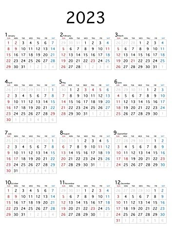 2023年カレンダー: 20220328-0 (English Edition)