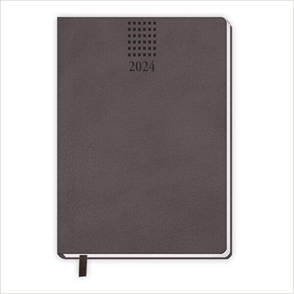 Troetsch Taschenkalender A6 Soft Touch Anthrazit 2024: Soft Touch Terminkalender