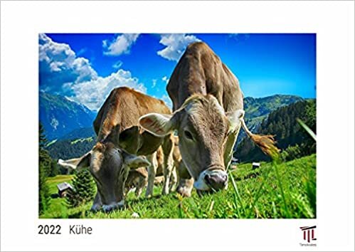 ダウンロード  Kuehe 2022 - White Edition - Timokrates Kalender, Wandkalender, Bildkalender - DIN A3 (42 x 30 cm) 本