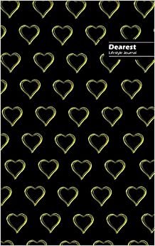 Dearest Lifestyle Journal, Write-in Notebook, Dotted Lines, Wide Ruled, Medium Size 6 x 9 Inch (A5) Hardcover (Black)