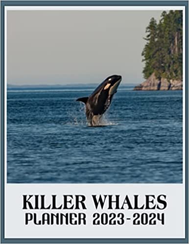 Killer Whales Orcas Planner Calendar 2023 - 2024: Killer Whales Orcas 2023-2024 Monthly Large Planner, 2023-2024 Planners For Women Men Dad Mom, Christmas Birthday Gifts For Student Teacher