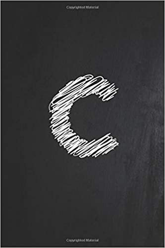 C: C initial Alphabet Monogram Notebook, Lovely Carnival letter monogrammed, Blank lined Journal & Diary for Writing & Note Taking for Kids, ager, Men, Women, Coworker Size 6x9 Matte Finish Cover. indir