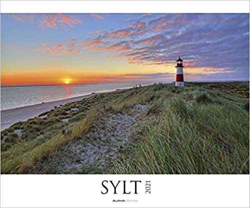 Sylt 2021 - Bild-Kalender XXL 60x50 cm - Nordsee - Landschaftskalender - Natur-Kalender - Wand-Kalender - Deutschland - Alpha Edition indir