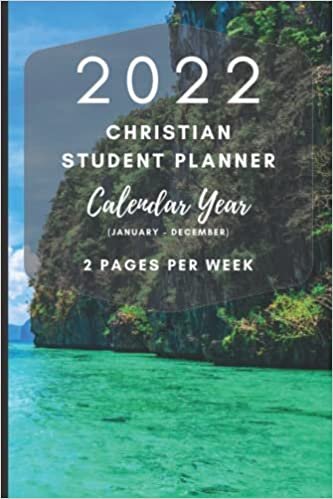 Hesed Publishing 2022 Christian Student Planner - Calendar Year (January - December) - 2 Pages Per Week: Includes Daily Bible Reading Plan | Cliffs And Sea Theme | A Great Gift for Students | تكوين تحميل مجانا Hesed Publishing تكوين