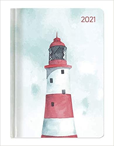 indir Ladytimer Pastel Lighthouse 2021 - Leuchtturm - Taschenkalender A6 (11x15 cm) - Weekly - 192 Seiten - Notiz-Buch - Termin-Planer - Alpha Edition