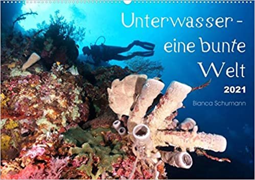 ダウンロード  Unterwasser - eine bunte Welt (Wandkalender 2021 DIN A2 quer): In tropischen Meeren tummelt sich buntes Leben. (Monatskalender, 14 Seiten ) 本