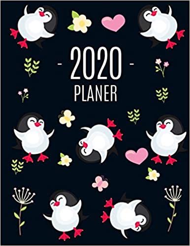 Pinguin Planer 2020: Agenda Planer 2020: Top organisiert durchs Jahr! - Planer Kalender 2020 mit Wochenansicht - Einfacher Überblick über die Terminpläne