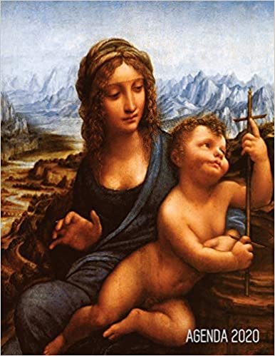 تحميل Leonardo da Vinci Agenda Annual 2020: Virgen de la Rueca - Renacimiento Italiano - Planificador Semanal - 52 Semanas Enero a Diciembre 2020
