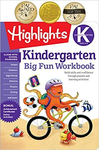 The Big Fun Kindergarten Activity Book: Build skills and confidence through puzzles and early learning activities!
