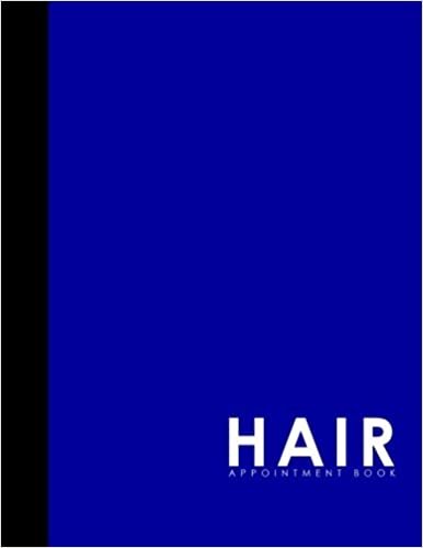 Hair Appointment Book: 7 Columns Appointment Agenda, Appointment Planner, Daily Appointment Books, Blue Cover (Volume 39)