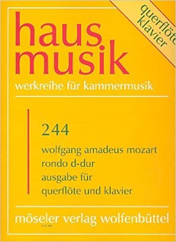 Rondo D-Dur: nach dem Rondo C-Dur. KV 373. Flöte und Kammerorchester. Klavierauszug. (Hausmusik) indir