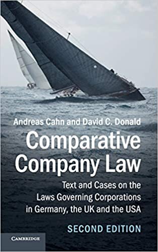 indir Comparative Company Law: Text and Cases on the Laws Governing Corporations in Germany, the UK and the USA