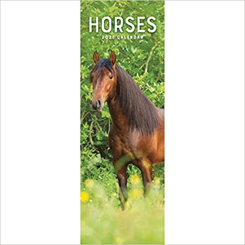 ダウンロード  Horses Slim Calendar 2021 (Slim Standard) 本
