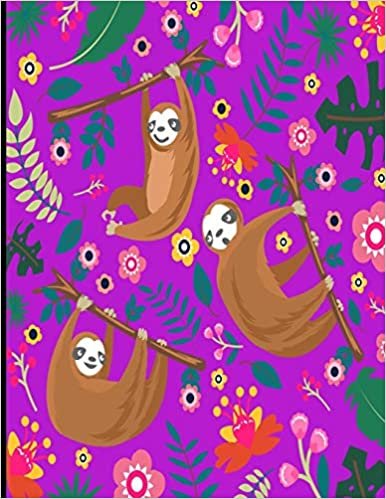 تحميل Abi: Purple Sloth Sketch Book, 366 Pages Sketch Pad, Sloth Sketchbook, Cute Sloth Cover Drawing Book