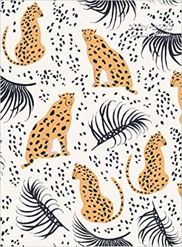2021-2022 Monthly Planner: Large Two Year Planner (Cheetahs with Palm Leaves Hardcover)