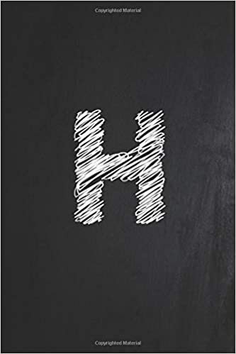 H: H initial Alphabet Monogram Notebook, Lovely Carnival letter monogrammed, Blank lined Journal & Diary for Writing & Note Taking for Kids, ager, Men, Women, Coworker Size 6x9 Matte Finish Cover. indir