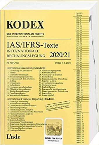 indir KODEX Internationale Rechnungslegung IAS/IFRS - Texte 2020/21 (Kodex des Internationalen Rechts)