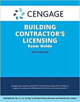 تحميل Cengage Building Contractor&#39;s Licensing Exam Guide: Based on the 2021 IRC &amp; IBC
