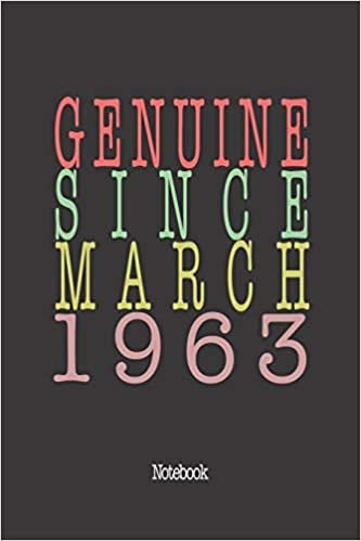 تحميل Genuine Since March 1963: Notebook