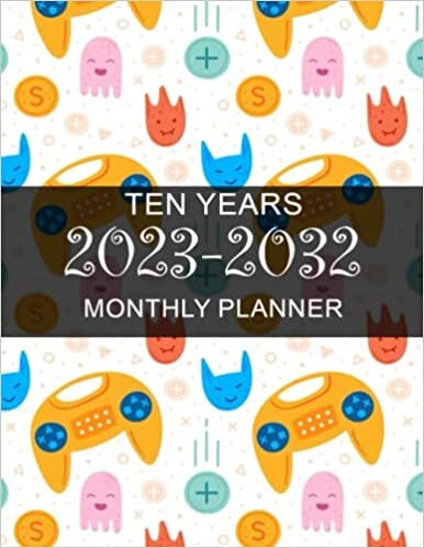 ダウンロード  Ten Year Planner: Video Game Yearly Planner 120 Months Calendar Schedule Organizer Agenda, Task and Checklist Logbook. 本