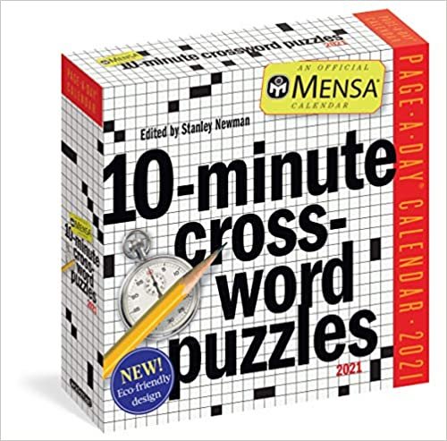ダウンロード  Mensa 10-minute Crossword Puzzles 2021 Calendar 本