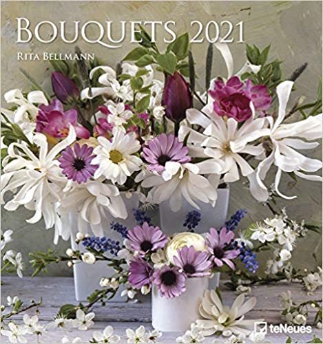 Bouquets 2021 - Foto-Kalender - Wand-Kalender - 45x48 - Blumen-Kalender indir