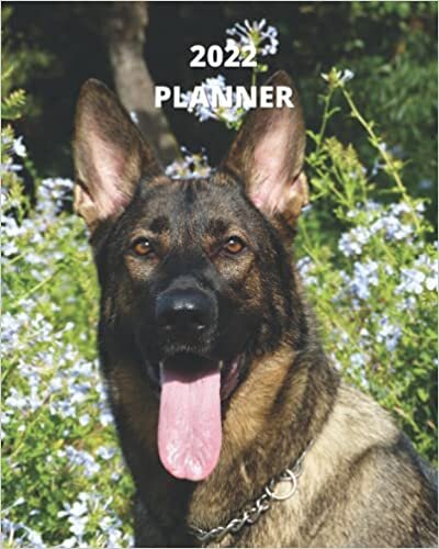 2022 Planner: German Shepherd Dog -12 Month Planner January 2022 to December 2022 Monthly Calendar with U.S./UK/ Canadian/Christian/Jewish/Muslim ... in Review/Notes 8 x 10 in.- Dog Breed Pets indir
