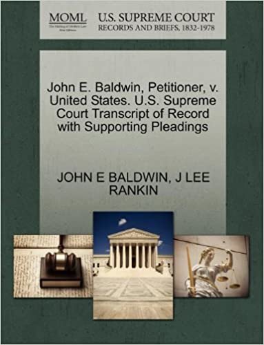 indir John E. Baldwin, Petitioner, v. United States. U.S. Supreme Court Transcript of Record with Supporting Pleadings