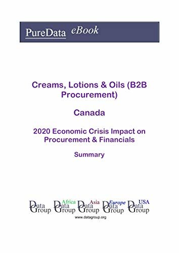 ダウンロード  Creams, Lotions & Oils (B2B Procurement) Canada Summary: 2020 Economic Crisis Impact on Revenues & Financials (English Edition) 本