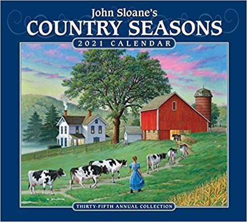 ダウンロード  John Sloane's Country Seasons 2021 Deluxe Wall Calendar 本
