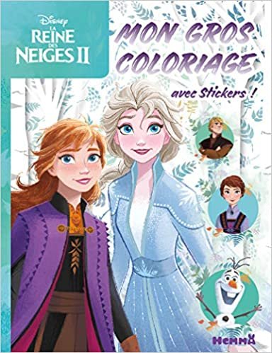 indir Disney La Reine des Neiges 2 - Mon gros coloriage + stickers ! (Fond forêt)