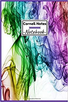 thebookland Cornell Notes Notebook: Cute Cornell Note Paper Notebook: Nifty Large College Ruled Medium Lined Journal Note Taking System for School and University - Trendy Acrylic Blue , purple,& green Print تكوين تحميل مجانا thebookland تكوين