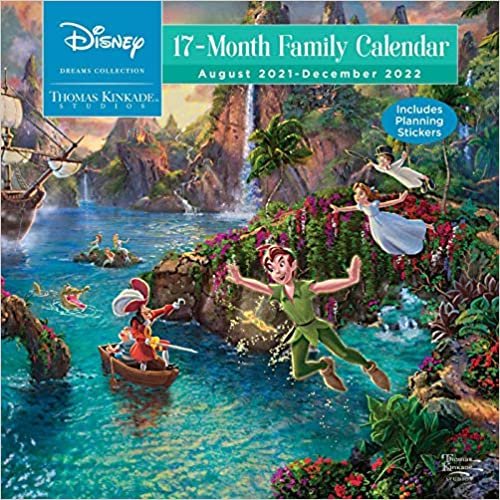 Disney Dreams Collection by Thomas Kinkade Studios: 17-Month 2021–2022 Family Wa ダウンロード