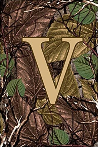 indir V: Letter V Monogram Camo Camouflage Hunting Notebook &amp; Journal