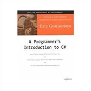 indir PROGRAMMER&#39;S INTRODUCTION TO C#