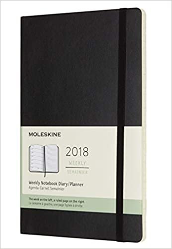 ダウンロード  Moleskine 12 Month Weekly Planner, Large, Black, Soft Cover (5 x 8.25) 本
