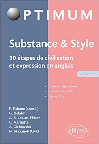 indir Substance &amp; style. 30 étapes de civilisation et expression en anglais - 2e édition (Optimum)