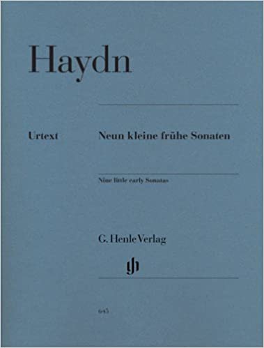 Nine little early Sonatas Hob. XVI:1, 3, 4, 7-10, G1, D1 - piano - (HN 645) indir