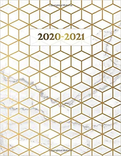 تحميل 2020-2021: Abstract Geometric 2 Year Daily Weekly Planner Organizer with To-Do’s, Inspirational Quotes, Vision Boards &amp; Notes | Marble &amp; Gold Two Year Agenda Schedule Notebook &amp; Business Calendar