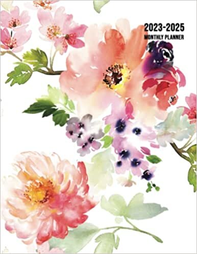 تحميل 2023-2025 Monthly Planner: Large Three Year Planner with Floral Cover (Volume 5)
