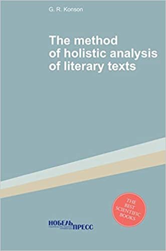 The method of holistic analysis of literary texts indir