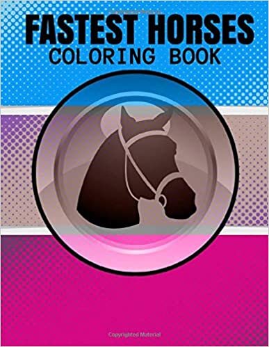 indir Fastest Horses Coloring Book: Beautiful Horses Stress Relieving Book Animals for Adults s Children Relaxation and Draw