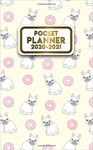 2020-2021 Pocket Planner: Cute Curious Pug Dog 2 Year Calendar & Agenda with Monthly Spread View - Two Year Organizer with Inspirational Quotes, U.S. Holidays, Vision Board & Notes indir