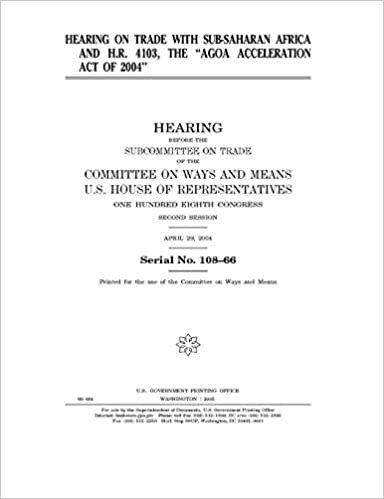 indir Hearing on trade with Sub-Saharan Africa and H.R. 4103, the &quot;AGOA Acceleration Act of 2004.&quot;